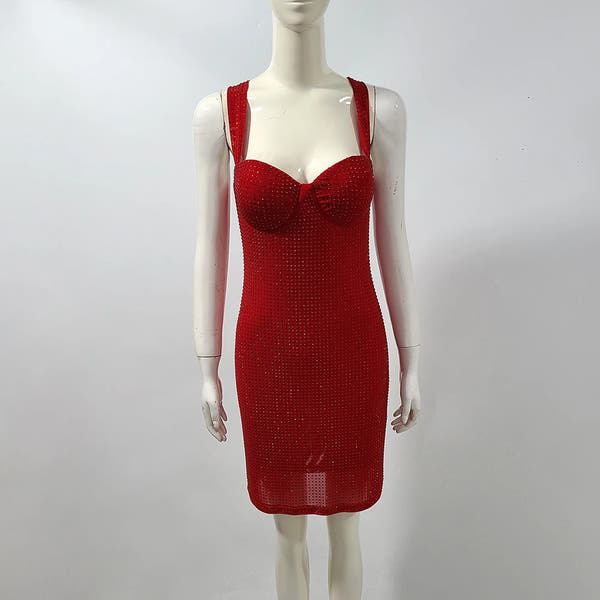Crystal Mini Dress